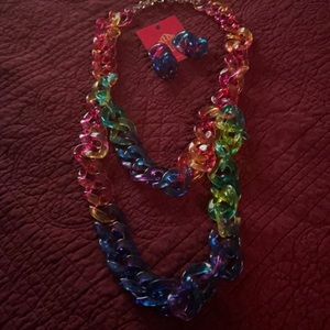 Sassy Jones Candy Zaria with Matching Earrings